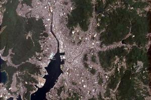 長崎市衛星地圖-日本長崎市中文版地圖瀏覽-長崎旅遊地圖