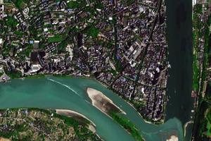 绿心卫星地图-四川省乐山市市中区大佛街道地图浏览