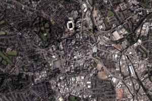 伍爾弗漢普頓市衛星地圖-英國英格蘭伍爾弗漢普頓市中文版地圖瀏覽-伍爾弗漢普頓旅遊地圖