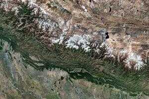 尼泊尔卫星地图-尼泊尔各城市中文版地图浏览-尼泊尔旅游地图