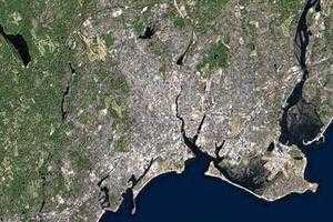 布里奇波特市衛星地圖-美國康涅狄格州布里奇波特市中文版地圖瀏覽-布里奇波特旅遊地圖