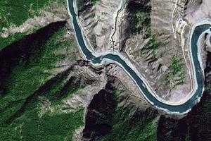 绒坝乡卫星地图-四川省甘孜藏族自治州理塘县格聂镇、村地图浏览