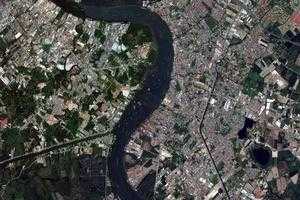 泰国湄南河旅游地图_泰国湄南河卫星地图_泰国湄南河景区地图