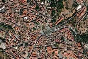 塞哥維亞市衛星地圖-西班牙塞哥維亞市中文版地圖瀏覽-塞哥維亞旅遊地圖