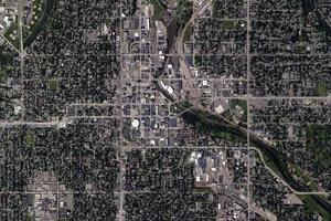 苏瀑市卫星地图-美国南达科他州苏瀑市中文版地图浏览-苏瀑旅游地图