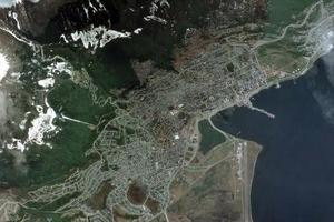 烏斯懷亞市衛星地圖-阿根廷烏斯懷亞市中文版地圖瀏覽-烏斯懷亞旅遊地圖