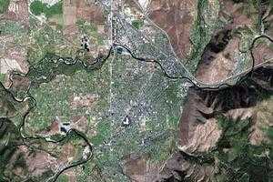 米蘇拉市衛星地圖-美國蒙大拿州米蘇拉市中文版地圖瀏覽-米蘇拉旅遊地圖