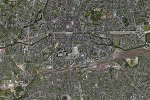 雷恩市衛星地圖-法國雷恩市中文版地圖瀏覽-雷恩旅遊地圖
