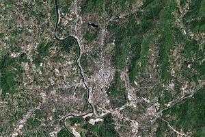 阿什维尔市卫星地图-美国北卡罗来纳州阿什维尔市中文版地图浏览-阿什维尔旅游地图