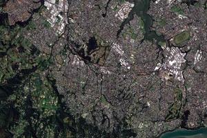 怀塔克雷市卫星地图-新西兰怀塔克雷市中文版地图浏览-怀塔克雷旅游地图