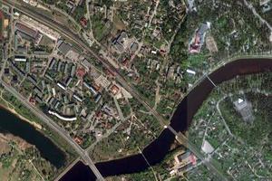 奥格雷市卫星地图-拉脱维亚奥格雷市中文版地图浏览-奥格雷旅游地图