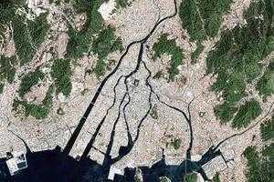 广岛市卫星地图-日本广岛市中文版地图浏览-广岛旅游地图