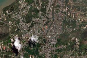 北大年市衛星地圖-泰國北大年市中文版地圖瀏覽-北大年旅遊地圖