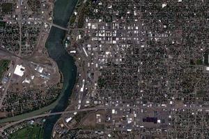 大瀑布城市卫星地图-美国蒙大拿州大瀑布城市中文版地图浏览-大瀑布城旅游地图