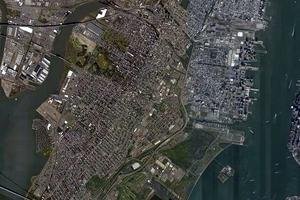 泽西市卫星地图-美国新泽西州泽西市中文版地图浏览-泽西旅游地图