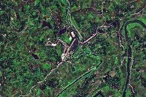 四合乡卫星地图-四川省达州市大竹县白塔街道、村地图浏览