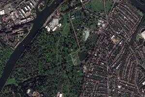 英国邱园旅游地图_英国邱园卫星地图_英国邱园景区地图