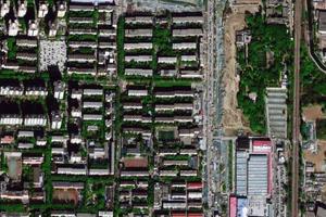 一區社區衛星地圖-北京市朝陽區垡頭街道東湖街道三區社區地圖瀏覽