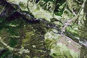 草原鄉衛星地圖-四川省阿壩藏族羌族自治州松潘縣毛兒蓋鎮、村地圖瀏覽