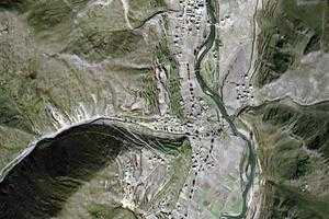 杨各乡卫星地图-四川省甘孜藏族自治州色达县杨各乡、村地图浏览