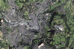 巴斯市衛星地圖-英國英格蘭巴斯市中文版地圖瀏覽-巴斯旅遊地圖