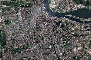 阿姆斯特丹市(首都)卫星地图-荷兰阿姆斯特丹市(首都)中文版地图浏览-阿姆斯特丹旅游地图