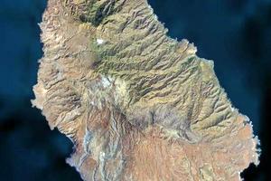 聖地亞哥島衛星地圖-維德角聖地亞哥島中文版地圖瀏覽-聖地亞哥島旅遊地圖