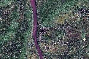 新场乡卫星地图-四川省雅安市天全县喇叭河镇、村地图浏览