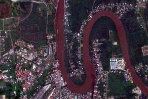 沐胶县卫星地图-马来西亚砂拉越州沐胶县中文版地图浏览-沐胶旅游地图