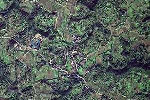 河沙镇卫星地图-四川省遂宁市船山区杨渡街道、村地图浏览