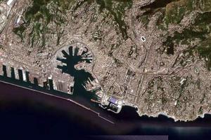 热那亚市卫星地图-意大利热那亚市中文版地图浏览-热那亚旅游地图