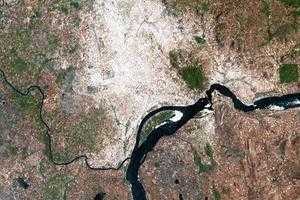 班吉市(首都)卫星地图-中非班吉市(首都)中文版地图浏览-班吉旅游地图