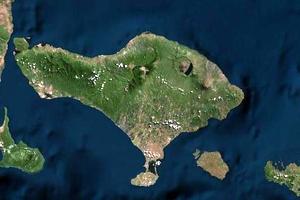 巴厘岛卫星地图-印度尼西亚巴厘岛中文版地图浏览-巴厘旅游地图