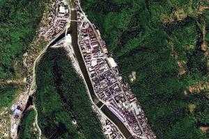 大池鄉衛星地圖-陝西省漢中市鎮巴縣漁渡鎮、村地圖瀏覽