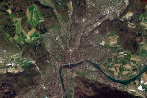 沙夫豪森市卫星地图-瑞士沙夫豪森市中文版地图浏览-沙夫豪森旅游地图