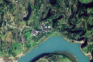 谢河镇卫星地图-四川省南充市南部县满福街道、村地图浏览
