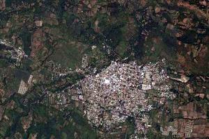聖維森特市衛星地圖-薩爾瓦多聖維森特市中文版地圖瀏覽-聖維森特旅遊地圖