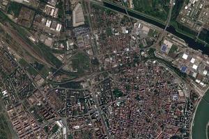 諾維薩德市衛星地圖-塞爾維亞諾維薩德市中文版地圖瀏覽-諾維薩德旅遊地圖