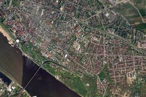 普沃茨克市衛星地圖-波蘭普沃茨克市中文版地圖瀏覽-普沃茨克旅遊地圖