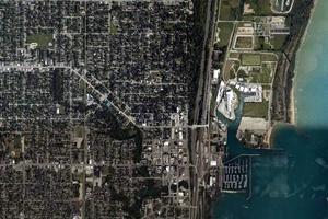 沃基根市卫星地图-美国伊利诺斯州沃基根市中文版地图浏览-沃基根旅游地图