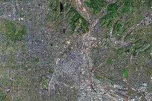 洛杉矶市卫星地图-美国加利福尼亚州洛杉矶市中文版地图浏览-洛杉矶旅游地图