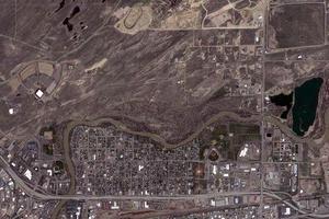 卡斯珀市衛星地圖-美國懷俄明州卡斯珀市中文版地圖瀏覽-卡斯珀旅遊地圖