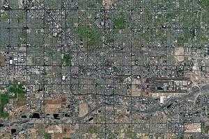 菲尼克斯市卫星地图-美国亚利桑那州菲尼克斯市中文版地图浏览-菲尼克斯旅游地图
