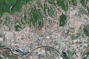 薩格勒布市(首都)衛星地圖-克羅埃西亞薩格勒布市(首都)中文版地圖瀏覽-薩格勒布旅遊地圖