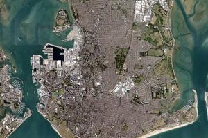 朴茨茅斯市衛星地圖-英國英格蘭朴茨茅斯市中文版地圖瀏覽-朴茨茅斯旅遊地圖