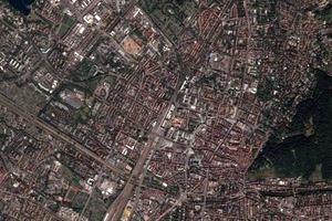 弗莱堡市卫星地图-德国弗莱堡市中文版地图浏览-弗莱堡旅游地图