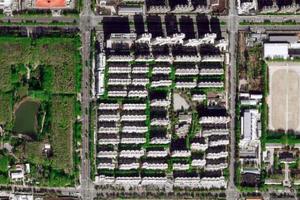 港馨家园第二社区卫星地图-北京市顺义区石园街道合院第一社区地图浏览