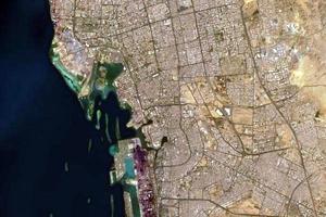 吉達市衛星地圖-沙烏地阿拉伯吉達市中文版地圖瀏覽-吉達旅遊地圖