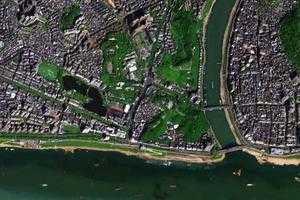 龍湖鎮衛星地圖-廣西壯族自治區梧州市萬秀區龍湖鎮、村地圖瀏覽
