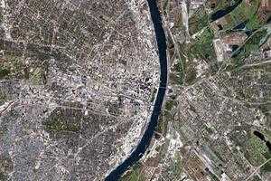 聖路易斯市衛星地圖-美國密蘇里州聖路易斯市中文版地圖瀏覽-聖路易斯旅遊地圖